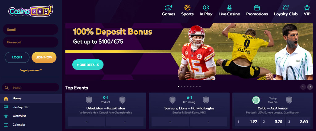 Betting on Sports Casino360