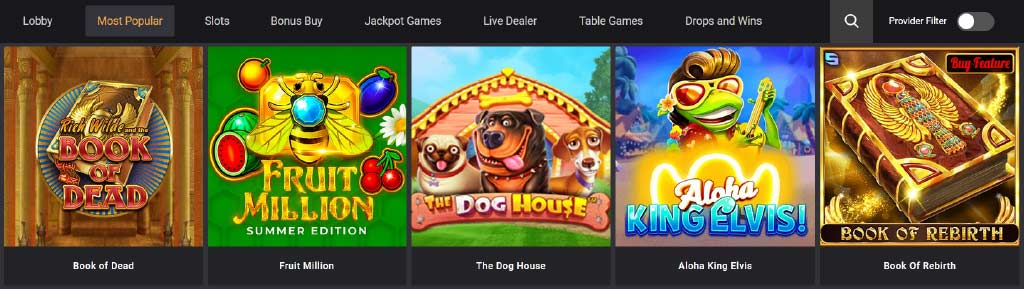 Les jeux les plus populaires sur Dast Ist Casino