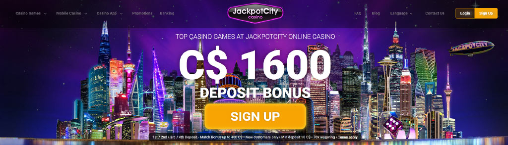 Jackpotcity Casino Welcome Bonus