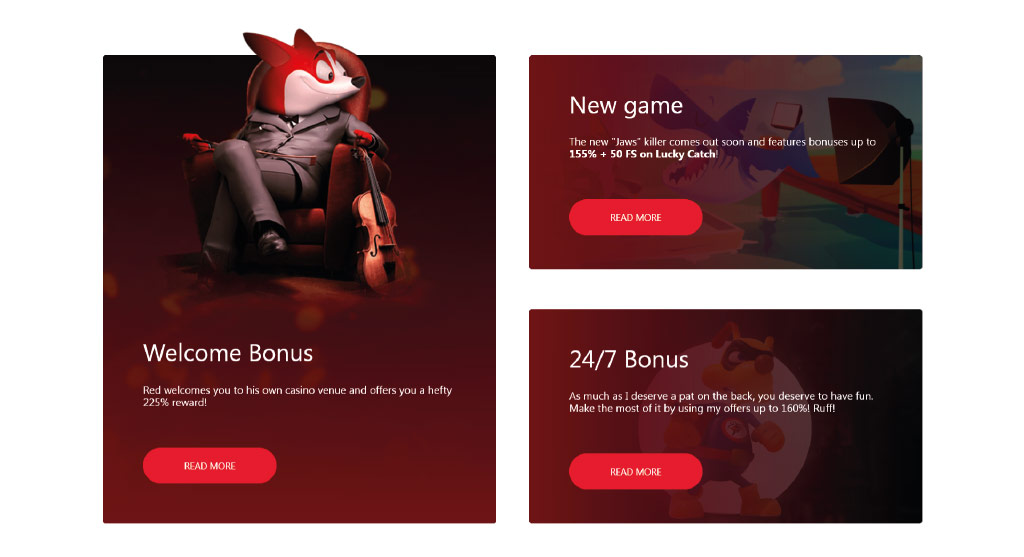 Toutes les promotions du Red Dog Casino