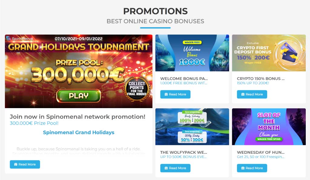 Promotions de Wolfy Casino